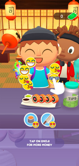 画像ギャラリー No.006のサムネイル画像 / ジャパニーズお刺身を一丁。スマホ向けアクション「Sushi Roll 3D」を紹介する「(ほぼ)日刊スマホゲーム通信」第2492回