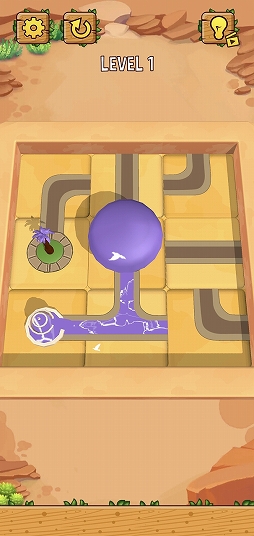 画像ギャラリー No.002のサムネイル画像 / “水利”（推理）ゲーム「Water Connect Puzzle」を紹介する「（ほぼ）日刊スマホゲーム通信」第2496回