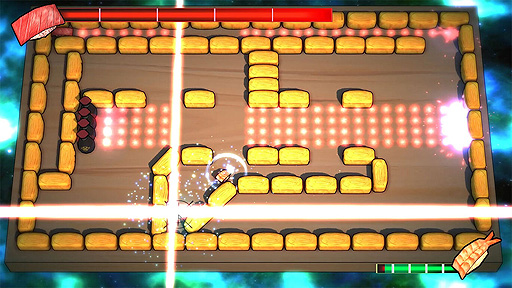 画像ギャラリー No.006のサムネイル画像 / 「寿司パーティー」のSwitch版が1月28日より配信へ。銀河を救うため，寿司（エビ）となって寿司と戦うアクションSTG