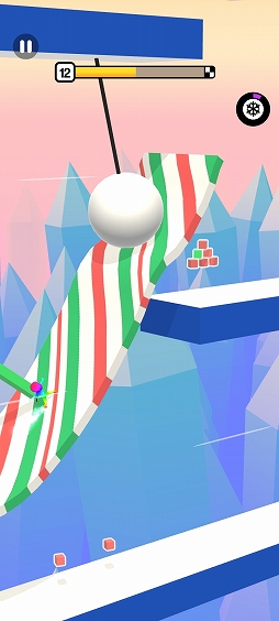 画像ギャラリー No.010のサムネイル画像 / アイスサーファーが氷の傾斜路を滑走。スマホ向けアプリ「Freeze Rider」を紹介する「(ほぼ)日刊スマホゲーム通信」第2501回