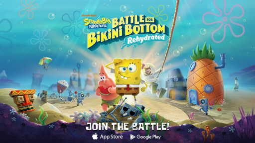 画像ギャラリー No.008のサムネイル画像 / スマホ版「スポンジ・ボブ:Battle for Bikini Bottom」が配信中。ビキニタウンをパンツでバンジージャンプ!