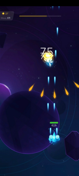 画像ギャラリー No.003のサムネイル画像 / 宇宙で縦シュー×育成。Android向けシューティング「Shootero 宇宙射撃攻撃」を紹介する「(ほぼ)日刊スマホゲーム通信」第2503回