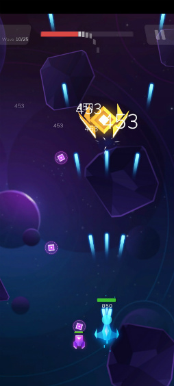 画像ギャラリー No.006のサムネイル画像 / 宇宙で縦シュー×育成。Android向けシューティング「Shootero 宇宙射撃攻撃」を紹介する「(ほぼ)日刊スマホゲーム通信」第2503回