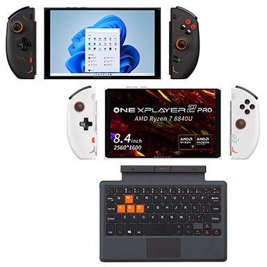 画像ギャラリー No.001のサムネイル画像 / ゲームパッドを着脱できる携帯型ゲームPC「ONEXPLAYER 2 Pro」のRyzen 7 8840U搭載モデルが6月8日に発売