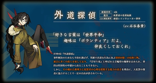 画像ギャラリー No.001のサムネイル画像 / 「探偵撲滅」のショートストーリー第3弾 外道探偵が挑む新宿レインウォーカー事件が公開