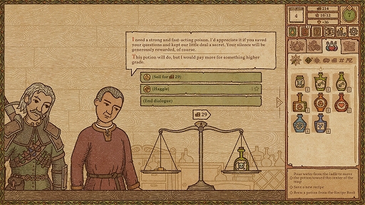 画像ギャラリー No.001のサムネイル画像 / 悪人としてのプレイも可能に。ポーション作成シム「Potion Craft: Alchemist Simulator」完全版をリリース