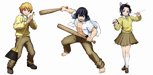 画像ギャラリー No.001のサムネイル画像 / 「鬼滅の刃 ヒノカミ血風譚」，バーサスモードに“キメツ学園”の我妻善逸と嘴平伊之助，胡蝶しのぶが登場