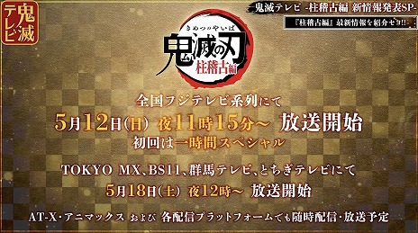 画像ギャラリー No.009のサムネイル画像 / TVアニメ「鬼滅の刃 柱稽古編」5月12日23：15から放送開始。初回は1時間スペシャル，鬼舞辻無惨との最終決戦に向けた修行編が描かれる