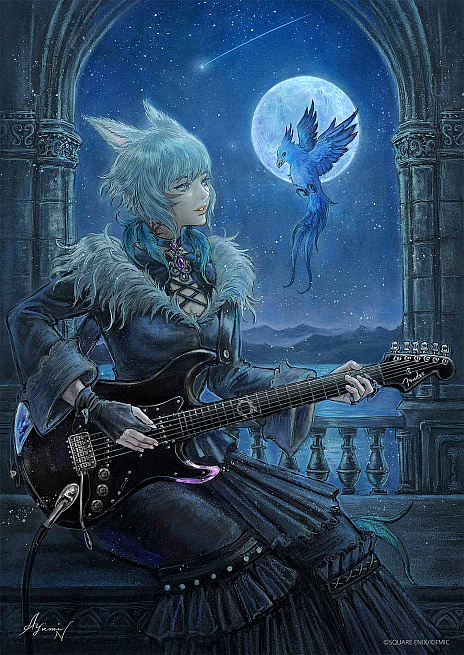 画像ギャラリー No.001のサムネイル画像 / 「FFXIV」とフェンダーがコラボした限定モデルのエレキギター，“FINAL FANTASY XIV Stratocaster”の予約受付が5月25日に開始