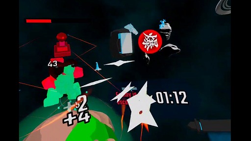 画像ギャラリー No.004のサムネイル画像 / ブロック崩し風VRアクション「Shinobi Breaker」プレイレポート。手裏剣を打ち出して,立ちはだかるブロックモンスターを狙い撃つ!