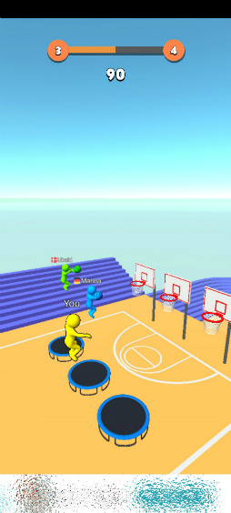 画像ギャラリー No.004のサムネイル画像 / トランポリンからジャンプシュート! スマホ向けアクション「Jump Dunk 3D」を紹介する「(ほぼ)日刊スマホゲーム通信」第2516回