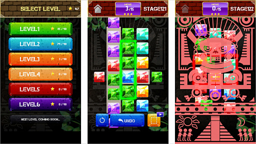 画像ギャラリー No.003のサムネイル画像 / 「Slide Jewels（スライドジュエル）」が本日配信。枠と同じ色の宝石をスライドさせて合わせる脳トレパズルゲーム