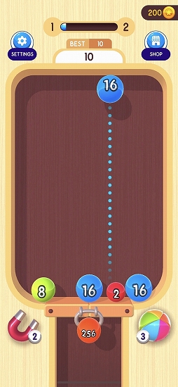 画像ギャラリー No.003のサムネイル画像 / 連鎖が気持ちいいスマホ向けパズルゲーム「2048ボール 3D」を紹介する「（ほぼ）日刊スマホゲーム通信」第2518回