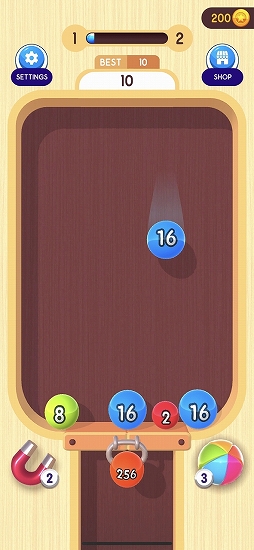 画像ギャラリー No.004のサムネイル画像 / 連鎖が気持ちいいスマホ向けパズルゲーム「2048ボール 3D」を紹介する「（ほぼ）日刊スマホゲーム通信」第2518回