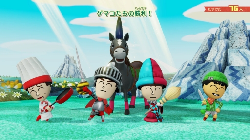 画像ギャラリー No.026のサムネイル画像 / 「ミートピア」は，Miiを使って自分だけの冒険が楽しめるRPG。自由度の高いキャラメイクや人間味あふれるバトルなど，ゲームの特徴を紹介