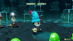 画像ギャラリー No.039のサムネイル画像 / 「ミートピア」は，Miiを使って自分だけの冒険が楽しめるRPG。自由度の高いキャラメイクや人間味あふれるバトルなど，ゲームの特徴を紹介