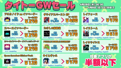 画像ギャラリー No.003のサムネイル画像 / Switch版「GダライアスHD」が30％オフに。Switch/Steam/スマホアプリを対象にした“タイトーゴールデンウィークセール”実施