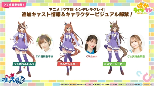 画像ギャラリー No.064のサムネイル画像 / アーモンドアイやグランアレグリアなど多数の新規ウマ娘が発表に。「ウマ娘 プリティーダービー」ぱかライブTV Vol.50まとめ