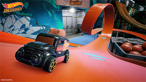 画像ギャラリー No.004のサムネイル画像 / 「Hot Wheels Unleashed」が本日リリース。さまざまなホットウィールがオレンジのトラックを駆け抜けるレースゲーム