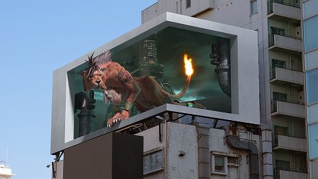 画像ギャラリー No.001のサムネイル画像 / 「FFVII REMAKE」のレッドXIIIが，表参道の3Dビジョンに出現。PS Storeでのセールも12月22日から開催に
