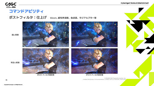 画像ギャラリー No.017のサムネイル画像 / 「FFVII EVER CRISIS」の演出方法などが解説されたセッションをレポート。ゲーム世界を分かりやすく表現し,キャラの魅力を引き出す秘訣とは