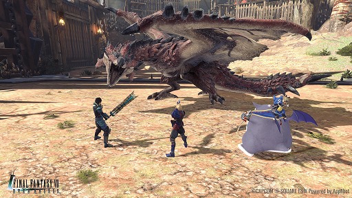 画像ギャラリー No.002のサムネイル画像 / 「FINAL FANTASY VII EVER CRISIS」×「モンスターハンター」コラボを5月31日11：00に開始。ディノバルドやジンオウガ装備が登場