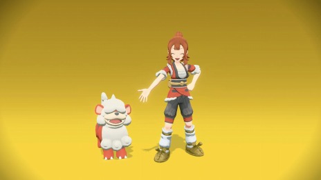 画像ギャラリー No.048のサムネイル画像 / 「Pokémon LEGENDS アルセウス」ヒスイ地方に生息するキング＆クイーンの情報が公開。行動範囲が広がる“ポケモンライド”も登場