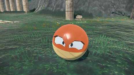 画像ギャラリー No.005のサムネイル画像 / 「Pokémon LEGENDS アルセウス」,ヒスイのすがたのビリリダマが公開に。木目調の見た目で,でんき・くさタイプ