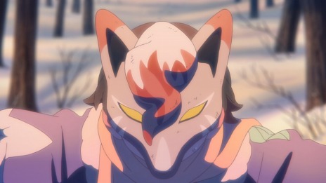 画像ギャラリー No.012のサムネイル画像 / 「Pokémon LEGENDS アルセウス」のWebアニメ“雪ほどきし二藍”最終話を公開。ゲーム内アイテム“のろいぎつねの面（色違い）”をプレゼント