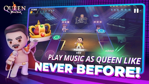 画像ギャラリー No.001のサムネイル画像 / クイーンのスマホ向けリズムゲーム「Queen：ロックツアー」が本日リリース