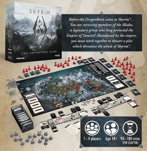 画像ギャラリー No.002のサムネイル画像 / ボードゲーム版「The Elder Scrolls V: Skyrim The Adventure Game」がクラウドファンディングに成功