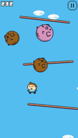 画像ギャラリー No.004のサムネイル画像 / ひたすら飛んで上へ上へ。スマホ向けアクション「トビハネオ」を紹介する「(ほぼ)日刊スマホゲーム通信」第2531回