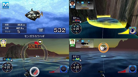 画像ギャラリー No.012のサムネイル画像 / Switch「フィッシング ファイターズ」が本日リリース。TVモードの4人対戦プレイを収録した動画が公開