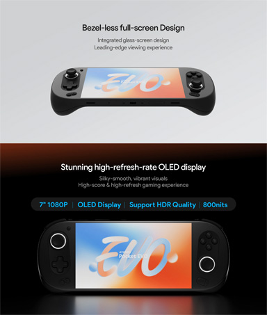 画像ギャラリー No.003のサムネイル画像 / 7型有機ELディスプレイ搭載の携帯型Androidゲーム機AYANEO Pocket EVOのクラファンが8月8日にスタート