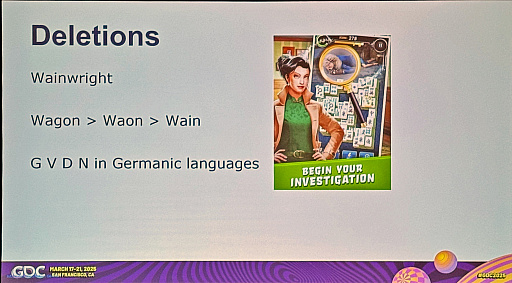 画像ギャラリー No.009のサムネイル画像 / ［GDC 2025］言語学から学ぶゲームキャラクターの命名術――Gerben Grave氏が語る「ネームクラフト」の秘訣