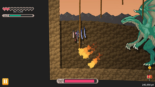 画像ギャラリー No.005のサムネイル画像 / Steam版「Rogue Explorer」が本日配信。ピクセルで描かれた横スクロールのハクスラ＆ローグライクアクション