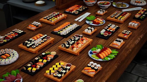 画像ギャラリー No.002のサムネイル画像 / スシバーで伝統的な和食を提供しよう! 「Cooking Simulator」のDLC“Sushi”が6月13日に配信決定