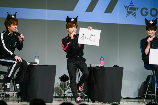 画像ギャラリー No.007のサムネイル画像 / 幹部たちがクロミにアピール! 「GOALOUS5×クロミ トークイベントinサンリオピューロランド」第1部レポート