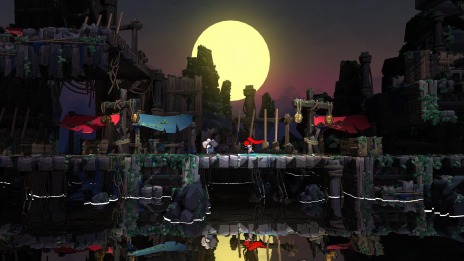 画像ギャラリー No.008のサムネイル画像 / 新作アクション「ダークウォーター スライム・インベーダー」がSwitch向けに本日配信。少女とおばあさんの活躍を描いた幻想的な物語