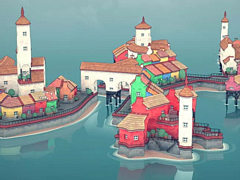 癒し系都市建設シム「Townscaper」が6月30日に正式リリース。PC/Mac版に加えて，Switch/スマホ版も発売