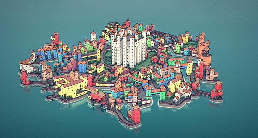 画像ギャラリー No.003のサムネイル画像 / 「Townscaper」がPC/Switch向けに正式リリース。ポコポコ感が堪らない癒し系都市建設シム