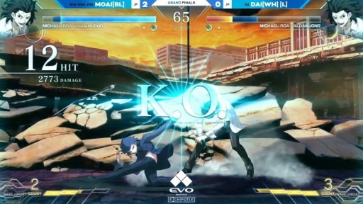 画像ギャラリー No.001のサムネイル画像 / ［EVO2023］メルブラ部門優勝は日本のもあい選手。昨年優勝者のジン選手は4位の結果に