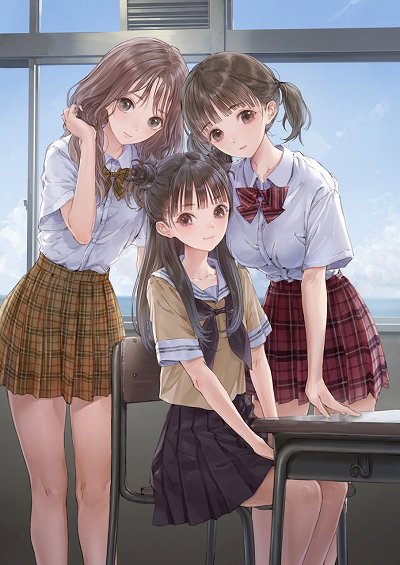画像ギャラリー No.034のサムネイル画像 / イラストレーター岸田メルとは何者なのか。「BLUE REFLECTION TIE/帝」のキャラクターデザインから，その繊細な絵の起源を探る