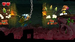 画像ギャラリー No.002のサムネイル画像 / Switch「Stitchy in Tooki Trouble」の配信がスタート。トウモロコシの奪還を目指す,コミカルなビジュアルが特徴の横スクロールアクション