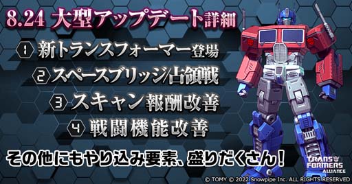 画像ギャラリー No.001のサムネイル画像 / 「TRANSFORMERS ALLIANCE」，「占領戦 シーズン2」の幕開けなど大型アップデートを実施