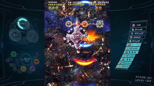 画像ギャラリー No.009のサムネイル画像 / 「ソルクレスタ」プレイレポート。3機の戦闘機を組み替え，多彩な攻撃で敵を撃つ！“クレスタ・サーガ”の最新作
