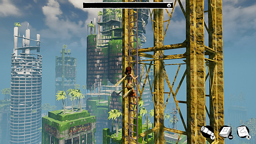 画像ギャラリー No.005のサムネイル画像 / Switch「ミクと水没都市」の配信が本日スタート。水没し，荒廃した広大なフィールドを探索する，ビジュアルと世界設定が魅力のタイトル