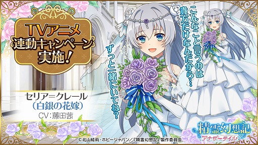 画像ギャラリー No.003のサムネイル画像 / 「精霊幻想記アナザーテイル」，TVアニメ連動キャンペーンが開催