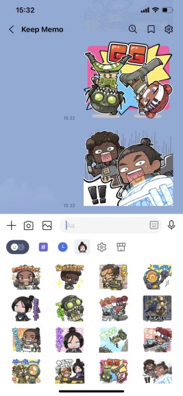 画像ギャラリー No.001のサムネイル画像 / 「Apex Legends Mobile」のLINEスタンプを無料配布。HikakinGamesでURLを公開