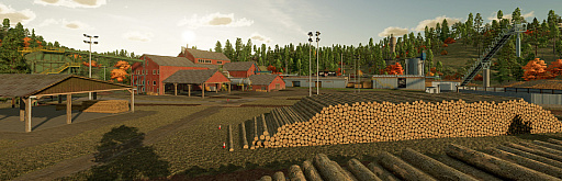 画像ギャラリー No.005のサムネイル画像 / 「Farming Simulator 22」のプラチナエディション向けの最新マップ“Silverrun Forest”を紹介する最新トレイラー公開。テーマは,森が広がるアメリカ北西部